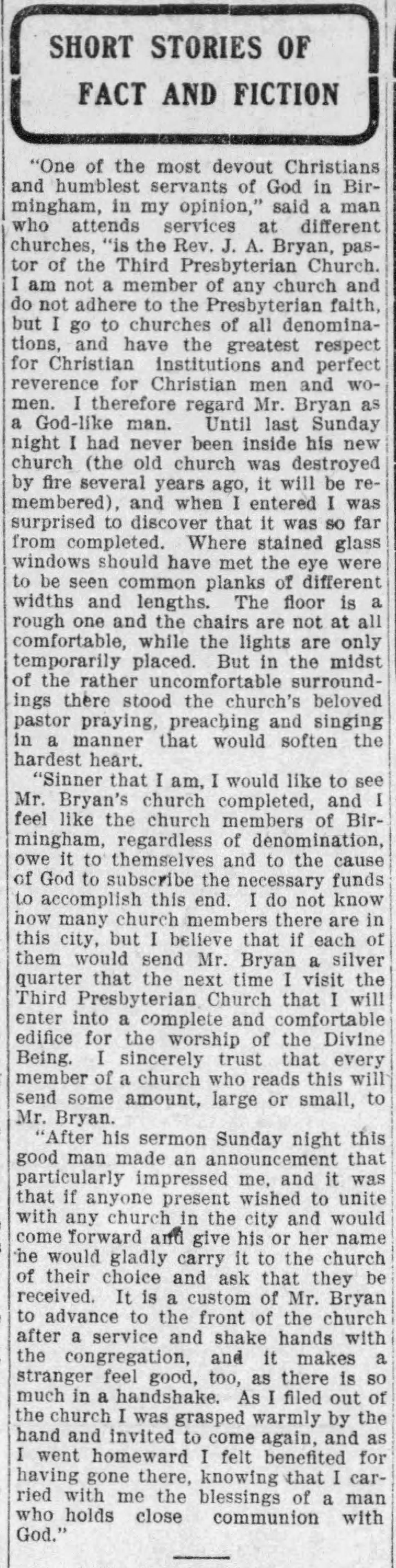 Short Stories of Fact and Fiction